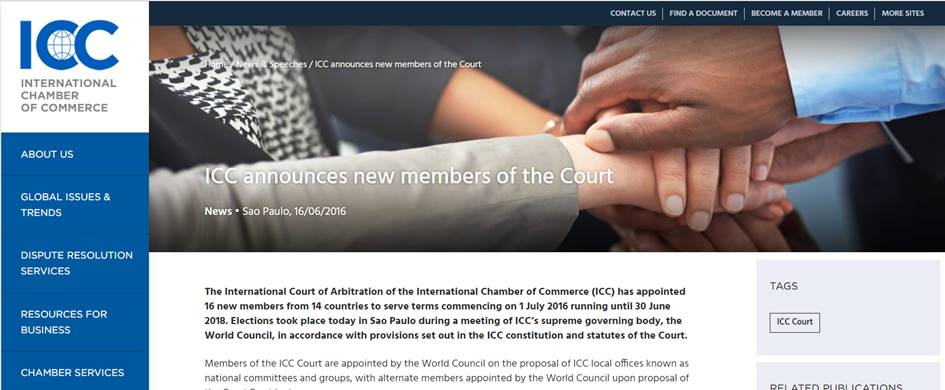 ArbitralWomen Members nominated to the ICC Court