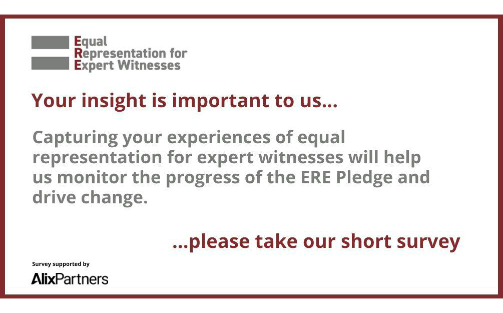 ArbitralWomen Members Encouraged to Participate in Equal Representation for Expert Witnesses Survey